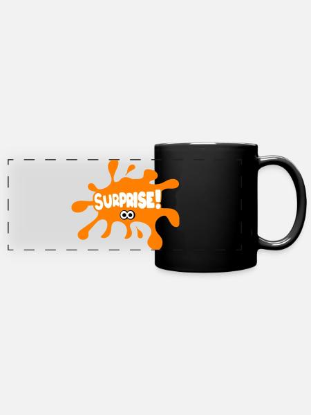 Surprise ! - Mug panoramique uni - noir