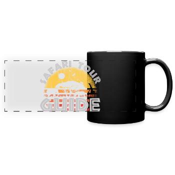 Safari Tour Guide Costume Africa Zoo Tour Tour - Mug panoramique uni - noir - Devant