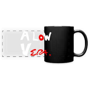 A low vera - Full Colour Panoramic Mug - black - Front