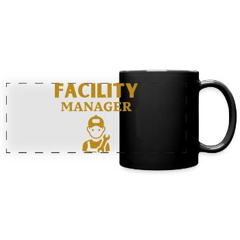 Facility Manager - Panorama-Tasse farbig - Schwarz - Vorne