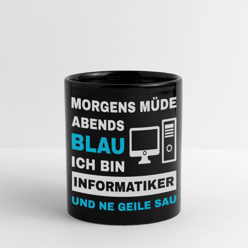 computer scientist programmer admin sayings funny Full Colour Panoramic Mug