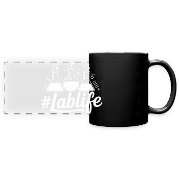 LabLife Mug Illustration - Full Colour Panoramic Mug - black - Front