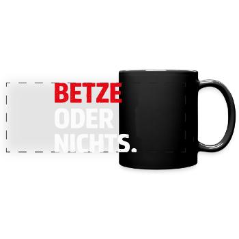 Betze or Nothing – Kaiserslautern Statement Shirt - Full Colour Panoramic Mug - black - Front