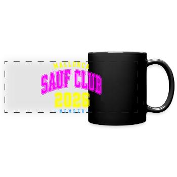 Malle 2026 Membre du Sauf Club Mallorca 2026 - Mug panoramique uni - noir - Devant