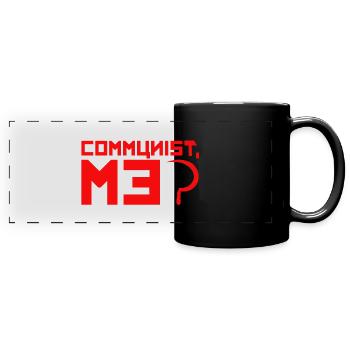 communiste - Mug panoramique uni - noir - Devant