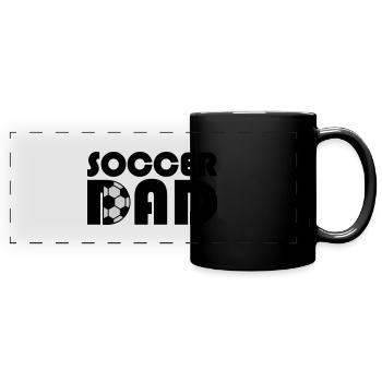 Design Soccer Dad Logo - Full Colour Panoramic Mug - black - Front