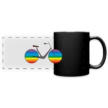 Bike - Full Colour Panoramic Mug - black - Front