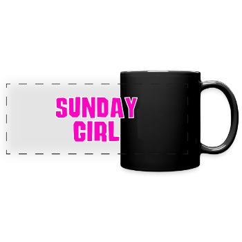 Sunday Girl - Full Colour Panoramic Mug - black - Front