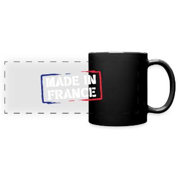 Made in France - Mug panoramique uni - noir - Devant
