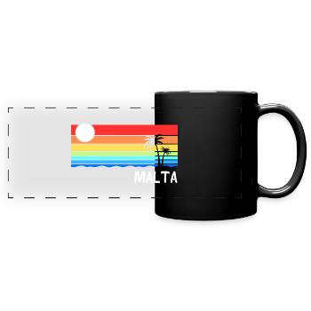 Malte Holidays Design Mediterranean Island Travel Malte - Mug panoramique uni - noir - Devant