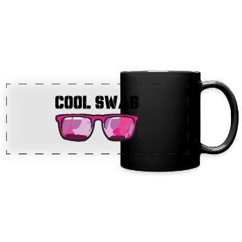 Sunglasses Pinup Cool - Full Colour Panoramic Mug - black - Front