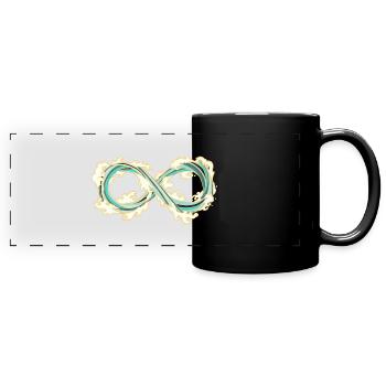 Endless waves - Full Colour Panoramic Mug - black - Front