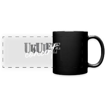 Konzert Ukulele schwarz weiß - Panorama-Tasse farbig - Schwarz - Vorne