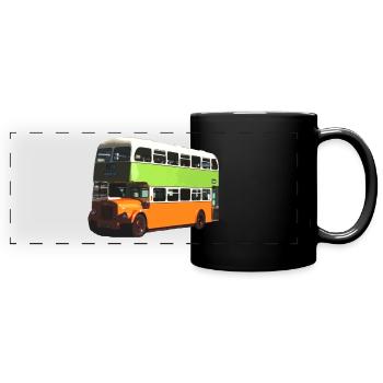 Glasgow Corporation Bus - Full Colour Panoramic Mug - black - Front