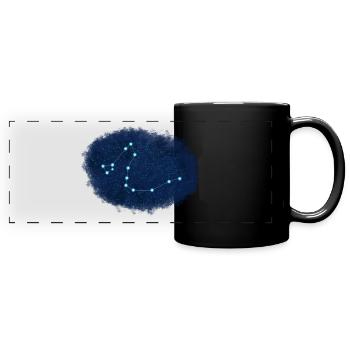Draco Konstellation - Panorama-Tasse farbig - Schwarz - Vorne