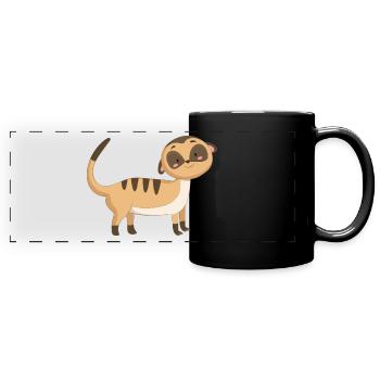 Scharrtier ground female - Full Colour Panoramic Mug - black - Front