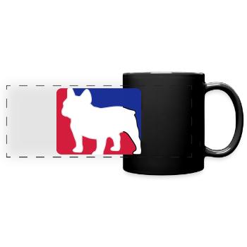 french bulldog1 - Panorama-Tasse farbig - Schwarz - Vorne