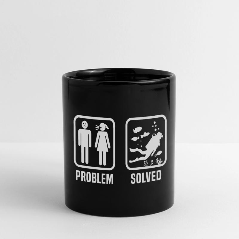 problem solution go diving Full Colour Panoramic Mug
