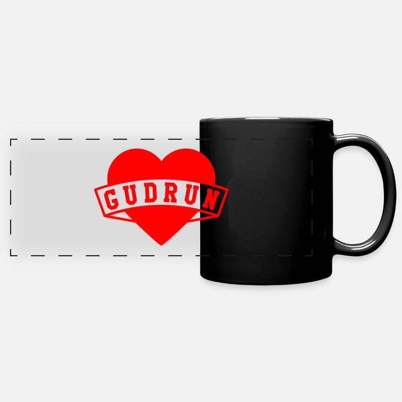 Gudrun Herzen - Full Colour Panoramic Mug - black