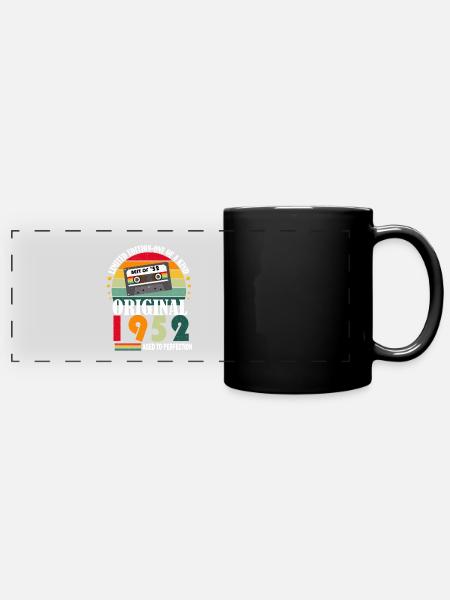Jahrgang 1952 Vintage Geburtstag Retro Geschenk - Panoramakrus, farvet - sort