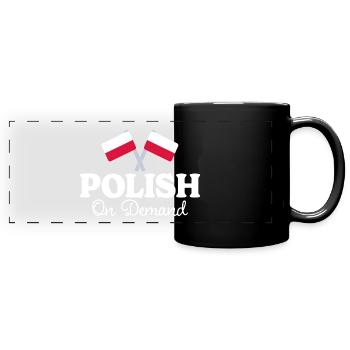 Traducteur Polonais Interprète Polonais - Mug panoramique uni - noir - Devant