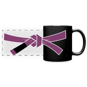 Purplebelt - Purple Belt - Full Colour Panoramic Mug - black - Front