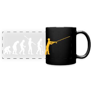 Choix de couleur libre de Fishing Evolution lors de l'impression - Mug panoramique uni - noir - Devant