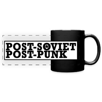 Post-Soviet Post-Punk - Full Colour Panoramic Mug - black - Front