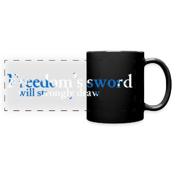 Épée de la liberté - Sautoir - Mug panoramique uni - noir - Devant