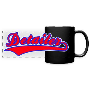 Car Detailer, Car Lover, Vehicle Detailer - Full Colour Panoramic Mug - black - Front