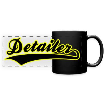 Car Detailer, Car Lover, Vehicle Detailer - Full Colour Panoramic Mug - black - Front