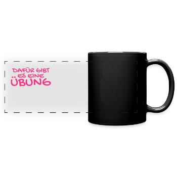 Physiotherapie Physiotherapeut Arbeit Geschenk - Panorama-Tasse farbig - Schwarz - Vorne