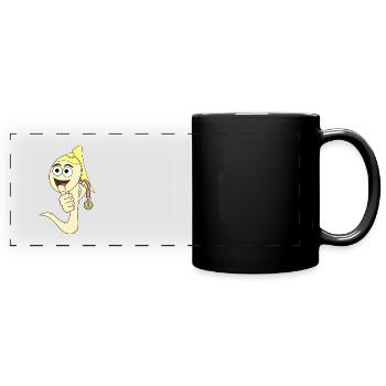 Winner sperm female funny number 1 - Full Colour Panoramic Mug - black - Front