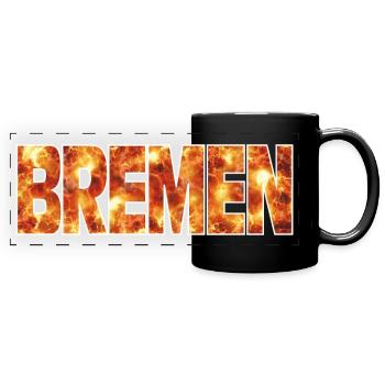Brême - Mug panoramique uni - noir - Devant