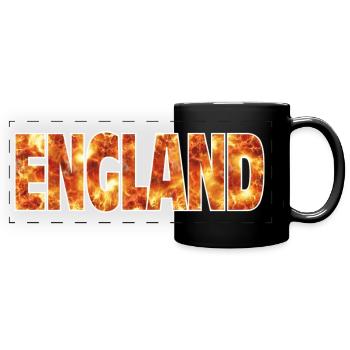 England - Full Colour Panoramic Mug - black - Front
