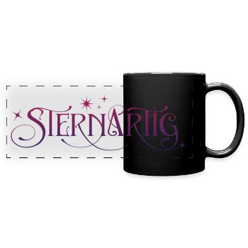 SternaArtig - Panorama-Tasse farbig - Schwarz - Vorne