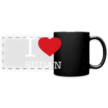 I LOVE SUDAN - Full Colour Panoramic Mug - black - Front