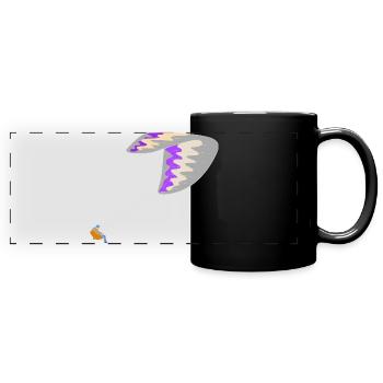 Gleitschirm - Panorama-Tasse farbig - Schwarz - Vorne