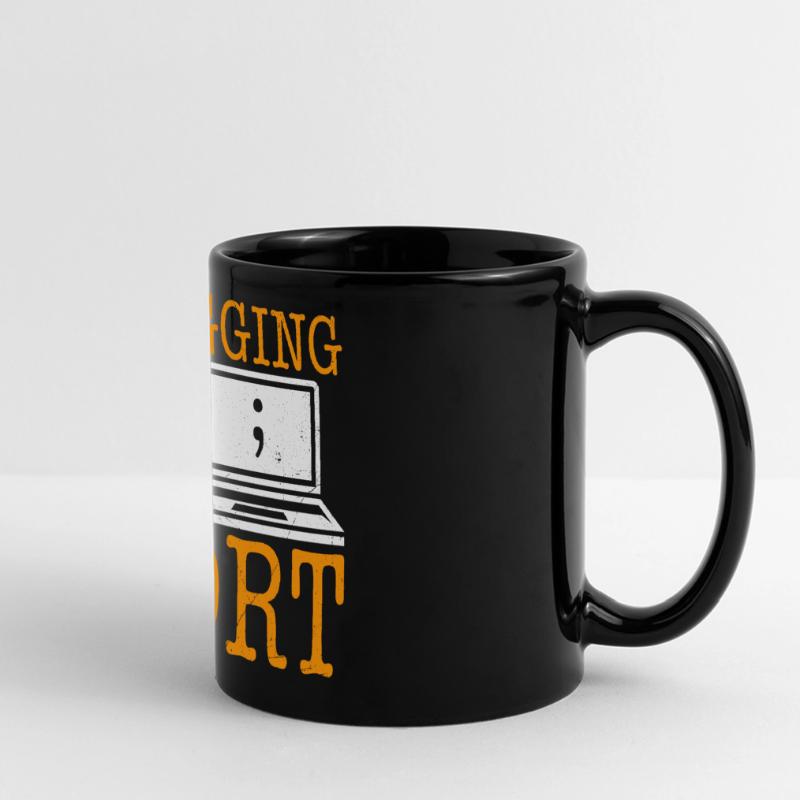 Science Coder DEBUGGING IS MY SPORT FUNNY Full Colour Panoramic Mug