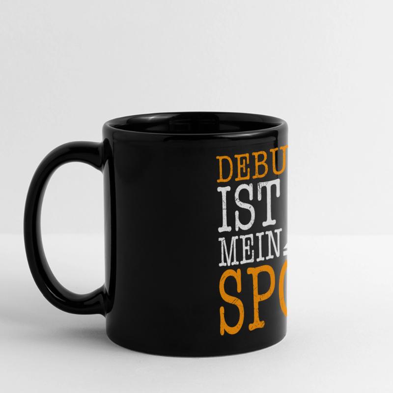 Science Coder DEBUGGING IS MY SPORT FUNNY Full Colour Panoramic Mug
