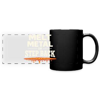 humour du soudeur, identité du soudeur, - Mug panoramique uni - noir - Devant