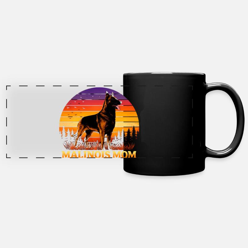 Maman malinoise - Mug panoramique uni - noir