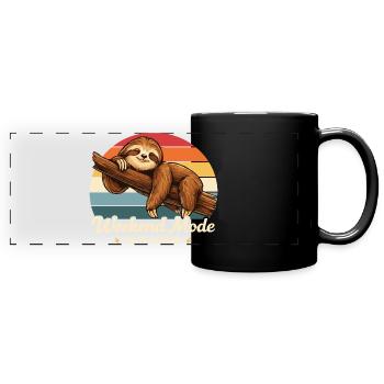Weekend Mode Activated Sloth Shirt Funny - Panorama-Tasse farbig - Schwarz - Vorne