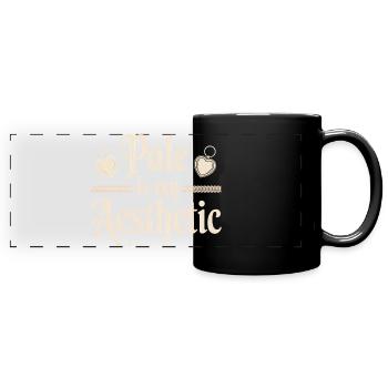 Pâle est mon esthétique - Mug panoramique uni - noir - Devant