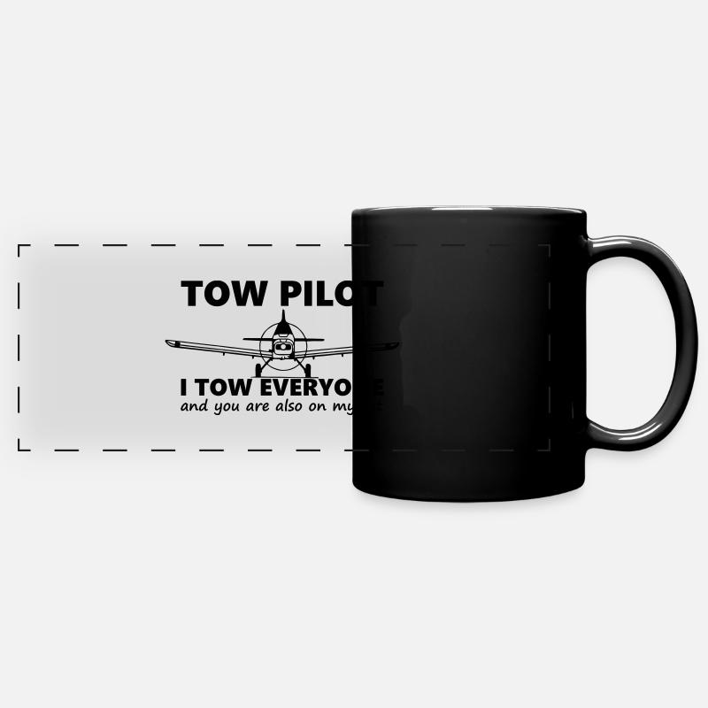 towpilot piper pa25 - Mug panoramique uni - noir