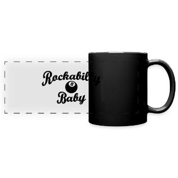 Rockabilly Baby - Full Colour Panoramic Mug - black - Front