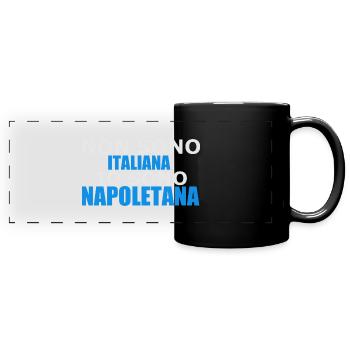 non sono italiana - Full Colour Panoramic Mug - black - Front