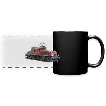 Crocodile CFF CE6 / 8 - Mug panoramique uni - noir - Devant