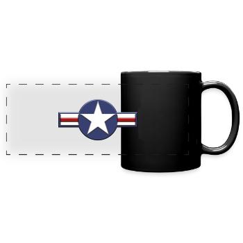 US ARMY AVIATION SYMBOL relief - Full Colour Panoramic Mug - black - Front