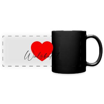 i Love Wulsbüttel - Panorama-Tasse farbig - Schwarz - Vorne